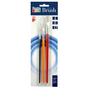 ICO Štetec sada plochý no 4-8-12 drevený ICO