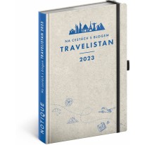 Cestovateľský diár Travelistan CZ 2023, 13 × 21 cm