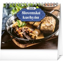 Stolový kalendár Slovenská kuchyňa 2024, 16,5 × 13 cm