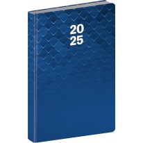NOTIQUE Denný diár Cambio 2025, modrý, 13 x 18 cm