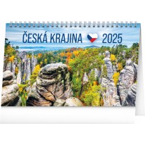 NOTIQUE Stolový kalendár Česká krajina 2025, 23,1 x 14,5 cm