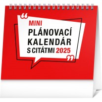 NOTIQUE Stolový kalendár Plánovací s citátmi 2025, 16,5 x 13 cm