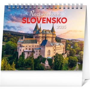 NOTIQUE Stolový kalendár Rozprávkové Slovensko 2025, 16,5 x 13 cm