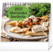 NOTIQUE Stolový kalendár Slovenská kuchyňa 2025, 16,5 x 13 cm