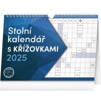 NOTIQUE Stolový kalendár s krížovkami s háčikom 2025, 30 x 21 cm