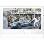 NOTIQUE Nástenný kalendár Oldtimers – Václav Zapadlík 2025, 64 x 42 cm