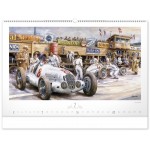 NOTIQUE Nástenný kalendár Oldtimers – Václav Zapadlík 2025, 64 x 42 cm