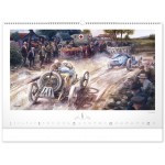 NOTIQUE Nástenný kalendár Oldtimers – Václav Zapadlík 2025, 64 x 42 cm