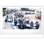 NOTIQUE Nástenný kalendár Oldtimers – Václav Zapadlík 2025, 64 x 42 cm