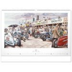 NOTIQUE Nástenný kalendár Oldtimers – Václav Zapadlík 2025, 64 x 42 cm