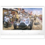 NOTIQUE Nástenný kalendár Oldtimers – Václav Zapadlík 2025, 64 x 42 cm