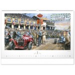 NOTIQUE Nástenný kalendár Oldtimers – Václav Zapadlík 2025, 64 x 42 cm