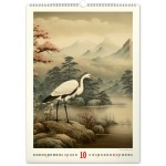 NOTIQUE Nástenný kalendár Vintage plagáty – japonské umenie 2025, 33 x 46 cm