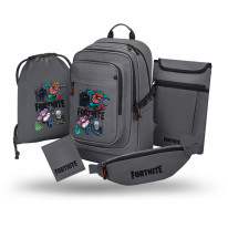 BAAGL SADA 5 Cubic Fortnite Squad: batoh, vrecko, ľadvinka, obal na notebook, peňaženka GRS