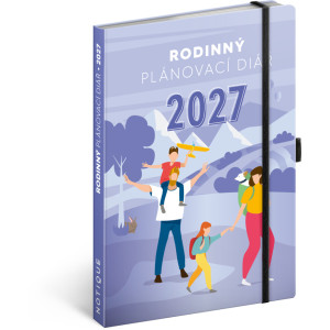NOTIQUE Rodinný diár – pomocník všetkých rodičov 2027, 15 x 21 cm