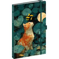NOTIQUE Planbook diár/notes Mačka 2027, 13 x 21 cm