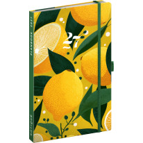 NOTIQUE Planbook diár/notes Citróny 2027, 13 x 21 cm
