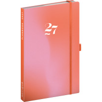 NOTIQUE Planbook diár/notes Korál 2027, 13 x 21 cm