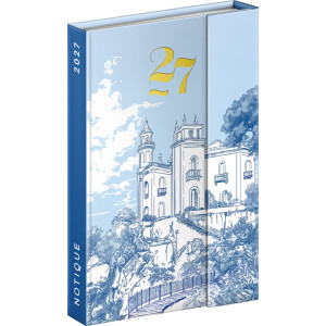 NOTIQUE Týždenný magnetický diár Vila 2027, 11 x 16 cm