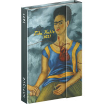 NOTIQUE Týždenný magnetický diár Frida Kahlo 2027, 11 x 16 cm