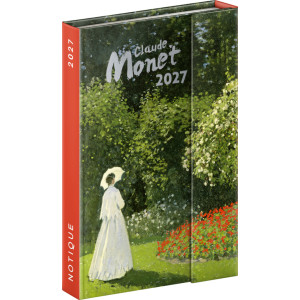 NOTIQUE Týždenný magnetický diár Claude Monet 2027, 11 x 16 cm