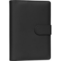 NOTIQUE Refill – Týždenný krúžkový diár s vymeniteľnými listami 2027, čierny, 12,5 x 19 cm