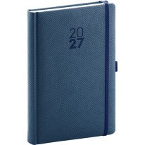 NOTIQUE Denný diár Diamante 2027, modrý, 15 x 21 cm