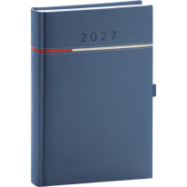 NOTIQUE Denný diár Tomy 2027, modro-červený, 15 x 21 cm
