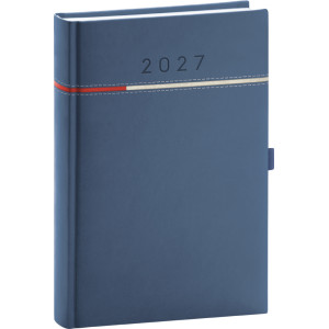 NOTIQUE Denný diár Tomy 2027, modro-červený, 15 x 21 cm