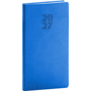 NOTIQUE Vreckový diár Aprint 2027, modrý, 9 x 15,5 cm