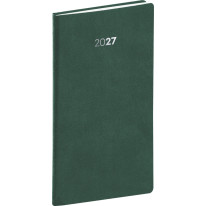 NOTIQUE Vreckový diár Balakon 2027, zelený, 9 x 15,5 cm