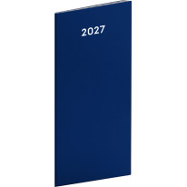 NOTIQUE Vreckový diár Modrý 2027, plánovací mesačný, 8 x 18 cm