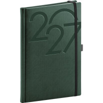 NOTIQUE Týždenný diár Ajax 2027, zelený, 15 x 21 cm