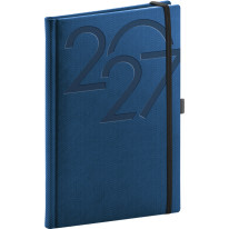 NOTIQUE Týždenný diár Ajax 2027, modrý, 15 x 21 cm