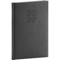 NOTIQUE Týždenný diár Aprint 2027, čierny, 15 x 21 cm