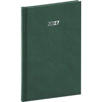 NOTIQUE Týždenný diár Balakon 2027, zelený, 15 x 21 cm
