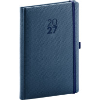 NOTIQUE Týždenný diár Diamante 2027, modrý, 15 x 21 cm