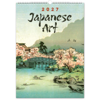 NOTIQUE Nástenný kalendár Vintage plagáty – japonské umenie 2027, 33 x 46 cm