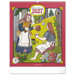 NOTIQUE Nástenný kalendár Josef Lada 2027, 48 x 56 cm