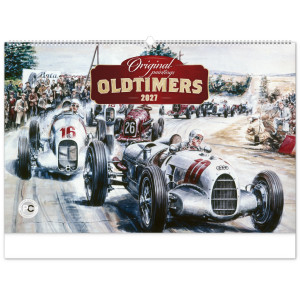 NOTIQUE Nástenný kalendár Oldtimers – Václav Zapadlík 2027, 64 x 42 cm