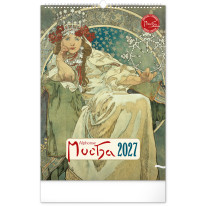NOTIQUE Nástenný kalendár Alfons Mucha 2027, 33 x 46 cm