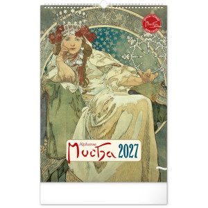 NOTIQUE Nástenný kalendár Alfons Mucha 2027, 33 x 46 cm