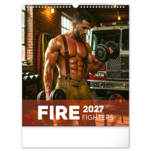 Nástenný kalendár Dreamy Firefighters 2027, 30 x 34 cm