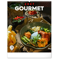 NOTIQUE Nástenný kalendár Gourmet 2027, 48 x 56 cm