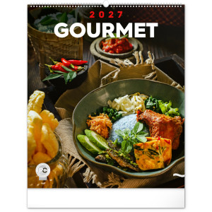 NOTIQUE Nástenný kalendár Gourmet 2027, 48 x 56 cm