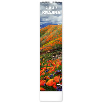 NOTIQUE Nástenný kalendár Krajina CZ/SK 2027, 12 x 48 cm