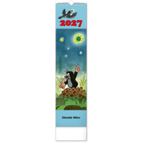 NOTIQUE Nástenný kalendár Krtko CZ/SK 2027, 12 x 48 cm
