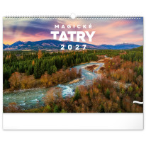 NOTIQUE Nástenný kalendár Magické Tatry 2027, 48 x 33 cm
