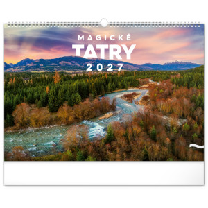NOTIQUE Nástenný kalendár Magické Tatry 2027, 48 x 33 cm