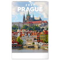 NOTIQUE Nástenný kalendár Praha CZ 2027, 33 x 46 cm